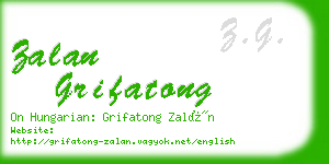 zalan grifatong business card